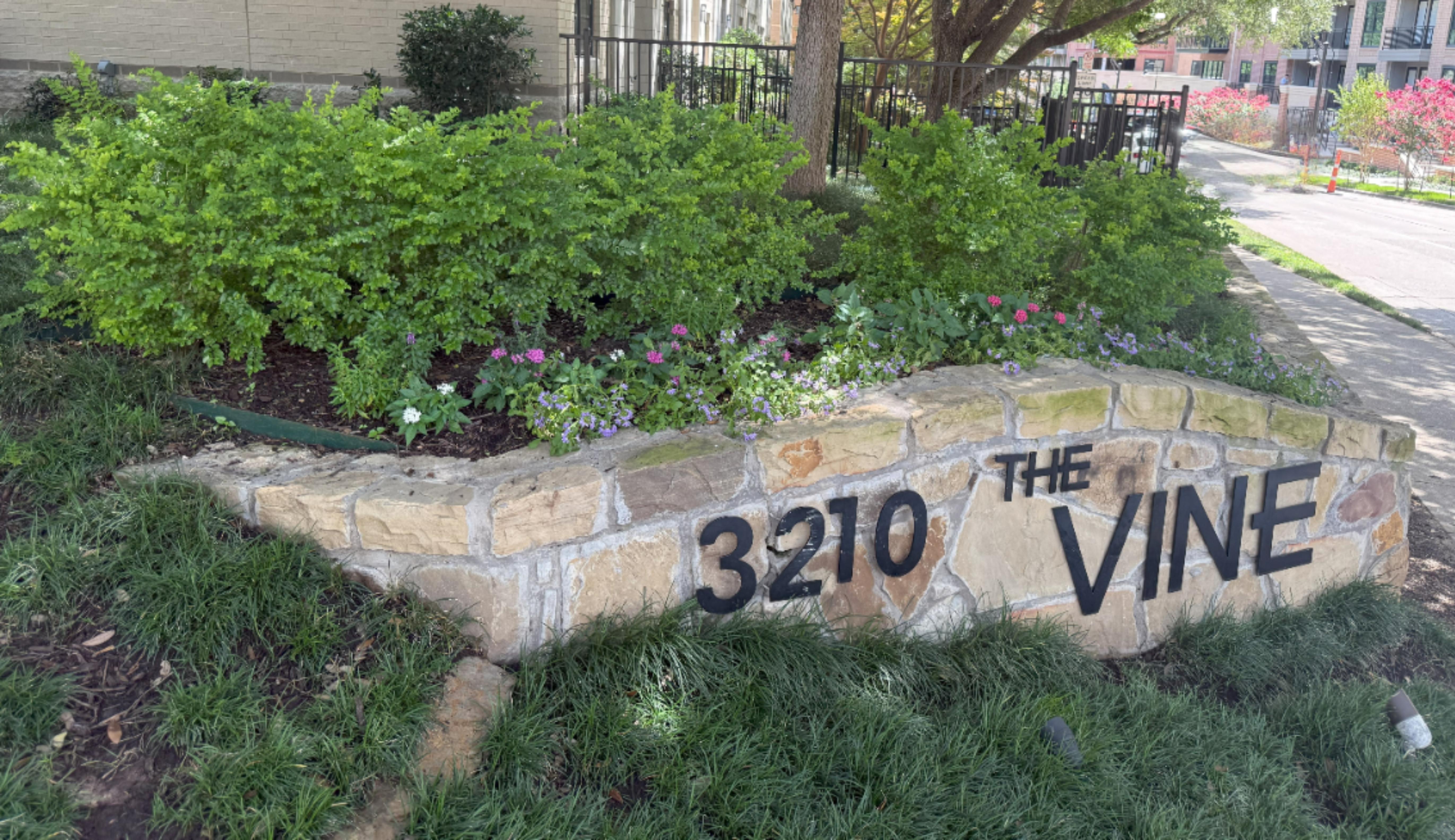 3210 The Vine Entrance Sign